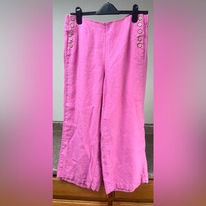 J-Jill Magenta Wide-Leg Pants